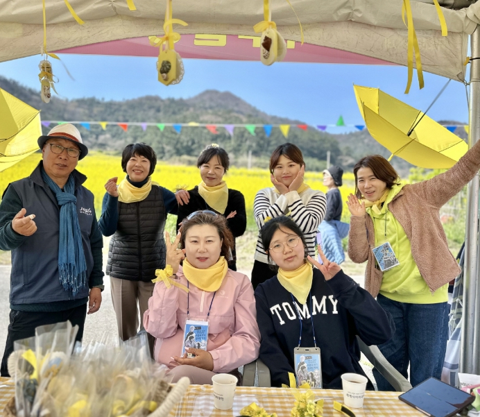 진도군, ‘섬섬옥수’ 유채꽃에 물들어가는 옥주골창작소