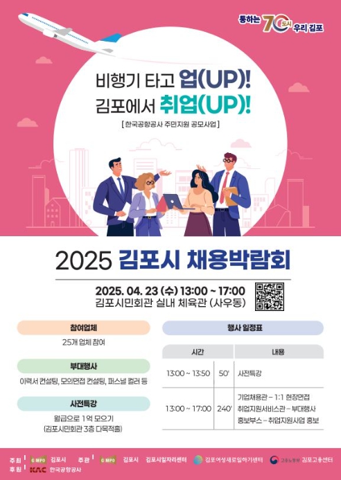 김포시, ‘비행기 타고 업（UP）! 김포에서 취업!’