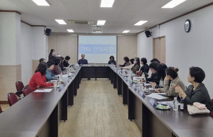 수원시 장안구 송죽동, '주민과 함께 만드는 배움터' 주민자치센터 간담회 개최
