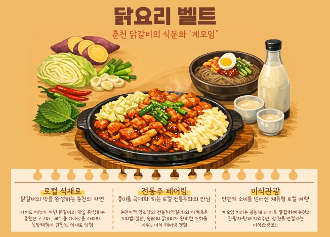 춘천 닭요리 K-미식벨트 공모 선정 K-미식 관광도시 도약