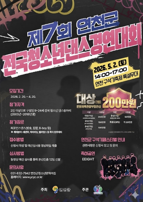 연천군 전국 청소년댄스 경연대회, 장관상·도지사상 확보에 따른 전국 단위 문화예술 플랫폼 도약