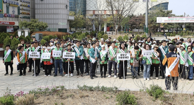 성남시, 야탑역 일대서 '민·관 합동 화재예방 캠페인' 전개