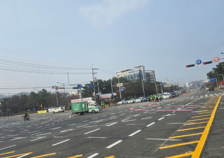 원주시, 봄철 맞이 교통 노면표시 정비사업 시행