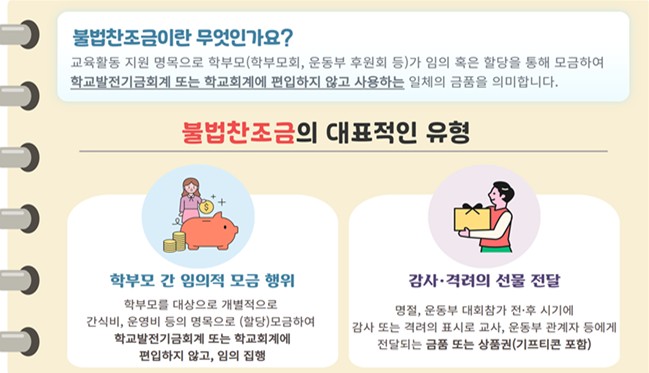 서울시교육청, 내 손안의 신고 한 번 불법찬조금 고리 끊는다.