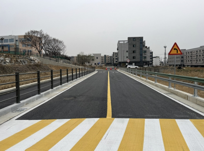 아산시, 둔포 소로 1-25호(마이스터고) 개설공사 준공·개통!