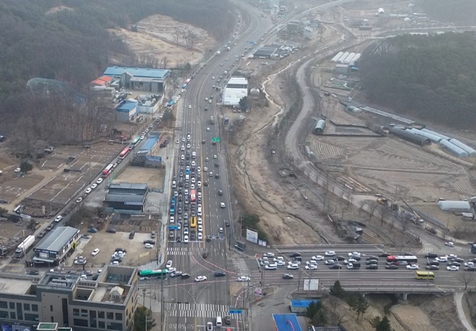 의정부시, 상습정체 교차로 '성모병원 앞 사거리' 교통체계 개선 효과 확인