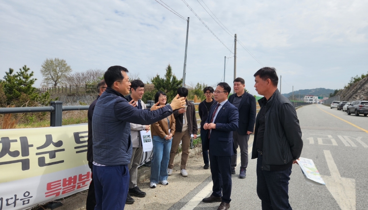 김제시, 국립새만금수목원 진입도로 개선을 위한 관계기관 현장 협의