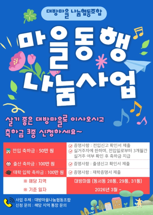 사천시 대방 굴항 도시재생사업지구, 대방마을나눔협동조합 ‘마을 동행 나눔사업’ 본격 시행