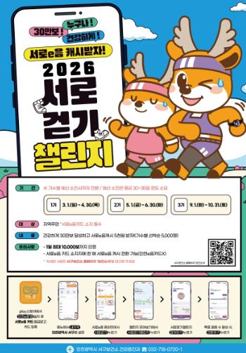 인천 서구, 지금 ‘서로걷기 챌린지’ 열풍! 1.7만명의 건강한 발걸음