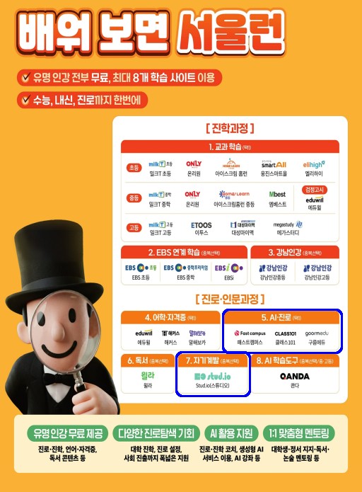 서울시, 교육복지플랫폼 '서울런' 4만 명 돌파… 학습 기회 AI역량‧진로지원 확대