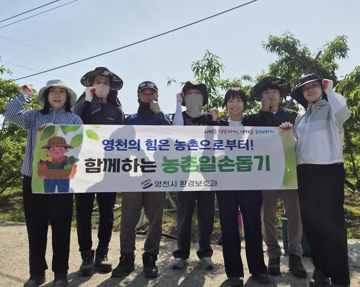 영천시 환경보호과, 일손 부족 농가 돕기 ‘총력’
