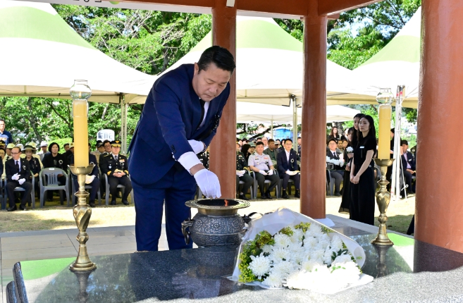순창군, 제71회 현충일 추념식 거행… 순국선열 희생정신 기려