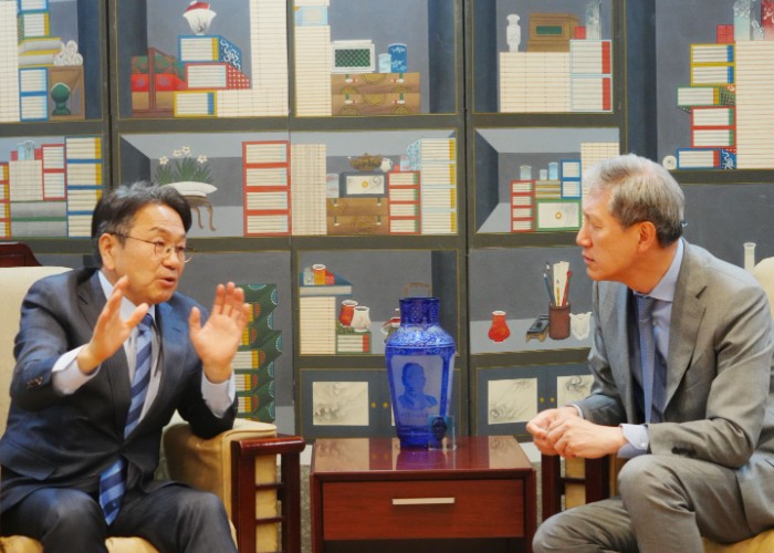강기정 광주광역시장-노재헌 주중대사, 한중 교류협력 협의