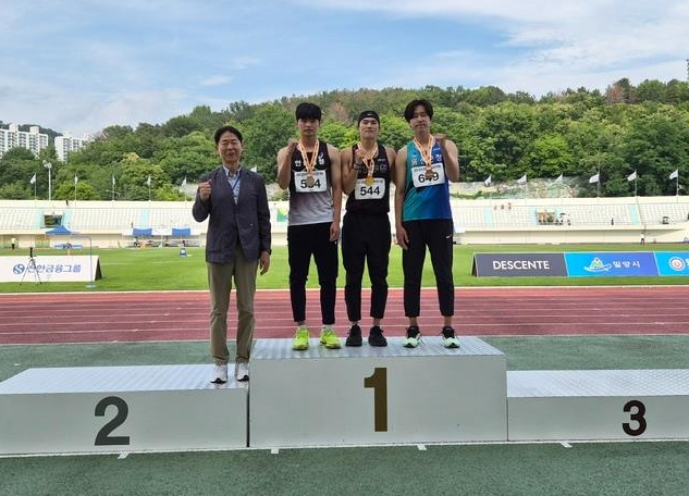 연제구청 육상팀, 밀양아리랑 전국육상대회서 '허들 금메달' 획득