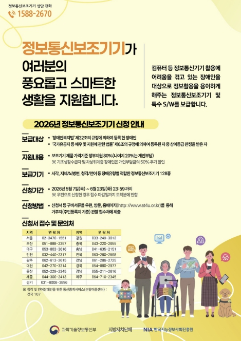 장애인 정보 접근성 높인다… 마포구, 정보통신보조기기 최대 90% 지원