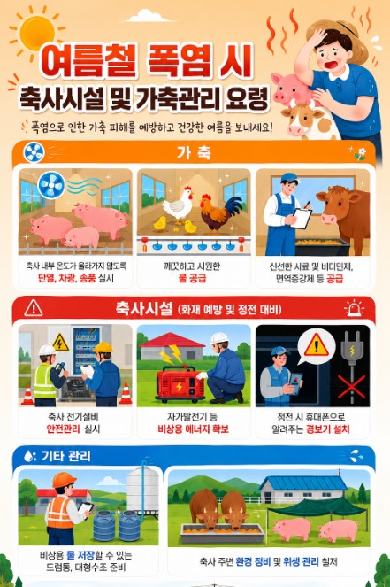 경남도, 가축 폭염피해 선제적으로 대응한다!